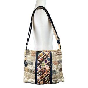 Catori Bohemian‎ Crossbody Shoulder Bag Woven Cloth Handbag Colorful Boho Hippie